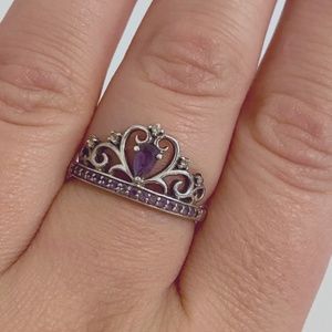 Peoples Purple Princess Crown Ring